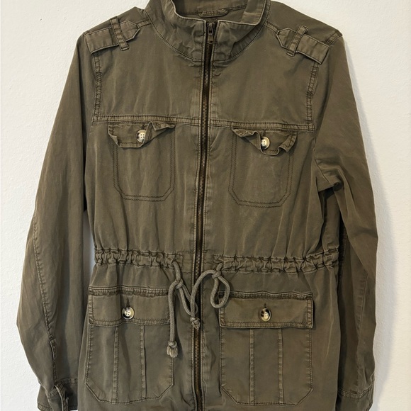 SO Jackets & Blazers - SO Khaki Utility Jacket Juniors L